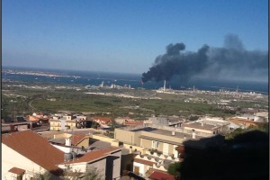 Panorama industriale vista Melilli